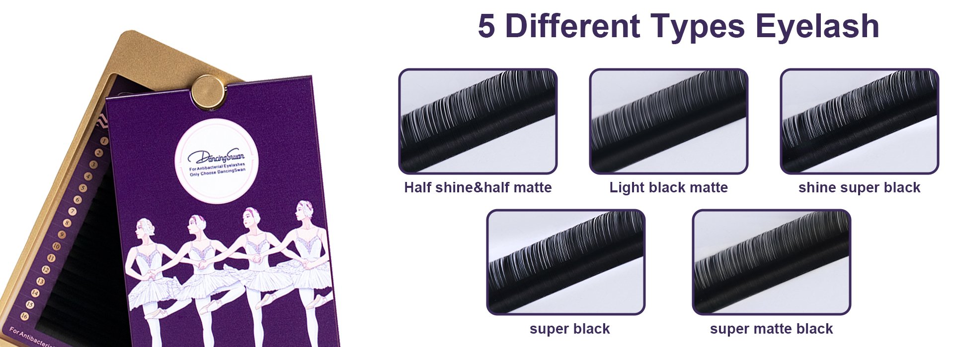 Different black&matt lash